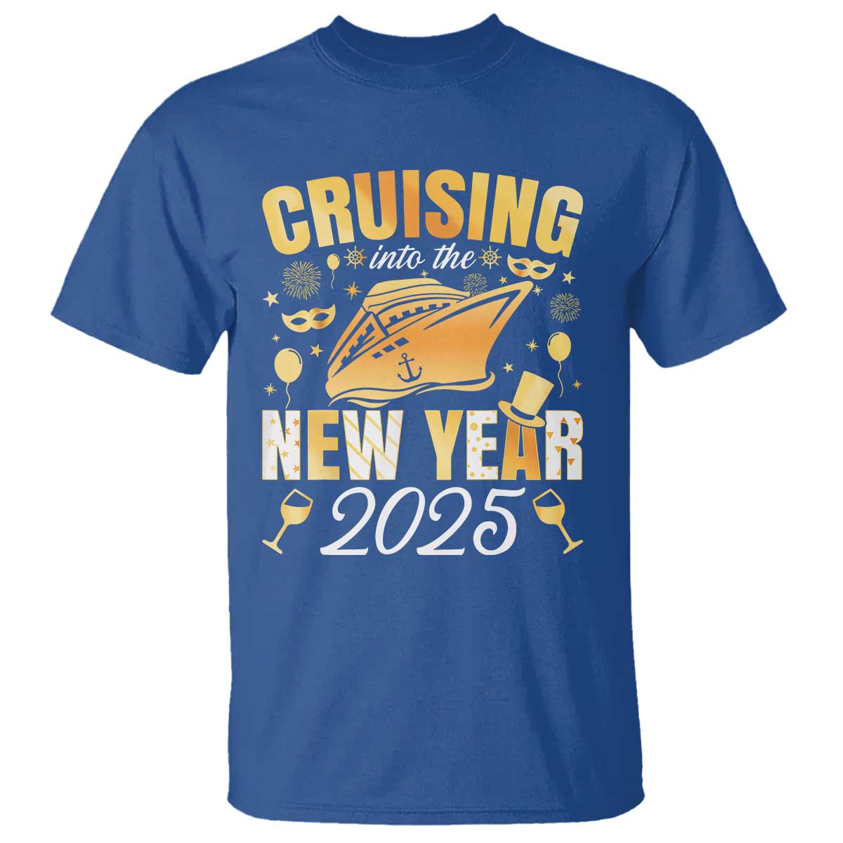 Family New Year's Trip 2025 T Shirt Cruising Into The New Year 2025 - Wonder Print Shop