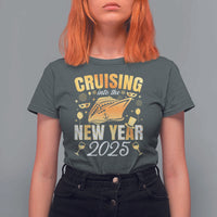 Family New Year's Trip 2025 T Shirt For Women Cruising Into The New Year 2025 - Wonder Print Shop