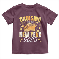 Family New Year's Trip 2025 Toddler T Shirt Cruising Into The New Year 2025