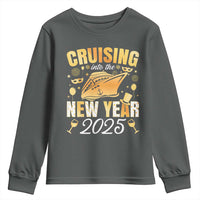 Family New Year's Trip 2025 Youth Sweatshirt Cruising Into The New Year 2025