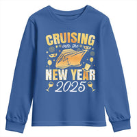 Family New Year's Trip 2025 Youth Sweatshirt Cruising Into The New Year 2025