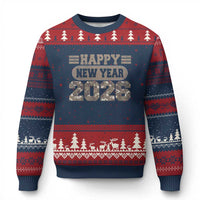 Camo Happy New Year Party 2026 Ugly Christmas Sweater Camouflage NYE Party - Wonder Print Shop