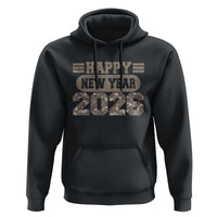 Camo Happy New Year Party 2026 Hoodie Camouflage NYE Party - Wonder Print Shop