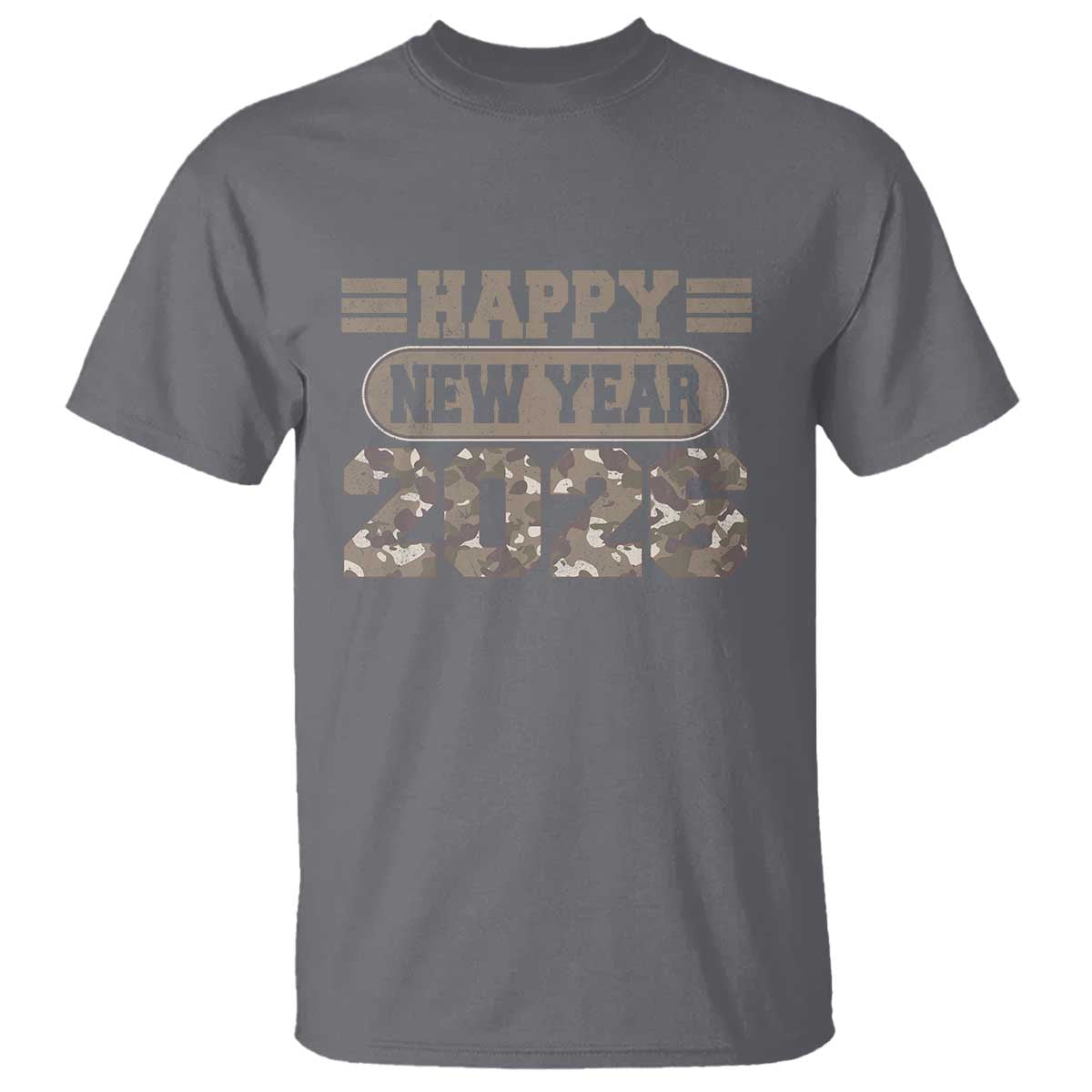 Camo Happy New Year Party 2026 T Shirt Camouflage NYE Party - Wonder Print Shop