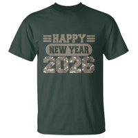 Camo Happy New Year Party 2026 T Shirt Camouflage NYE Party - Wonder Print Shop