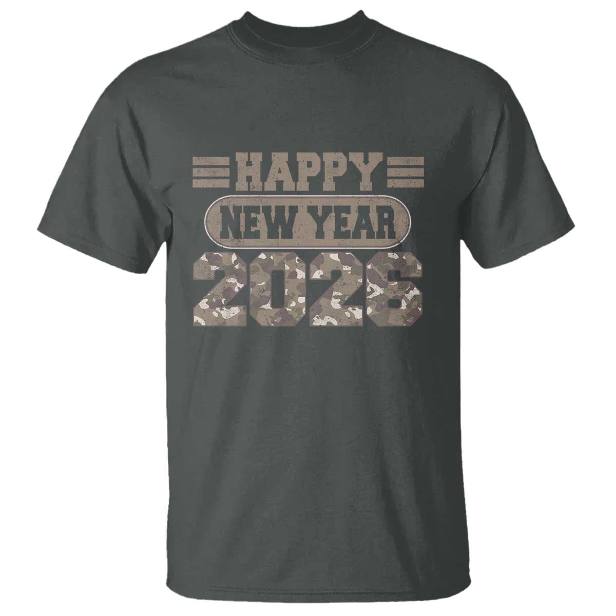 Camo Happy New Year Party 2026 T Shirt Camouflage NYE Party - Wonder Print Shop