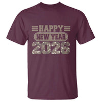 Camo Happy New Year Party 2026 T Shirt Camouflage NYE Party - Wonder Print Shop