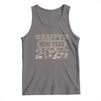 Camo Happy New Year Party 2026 Tank Top Camouflage NYE Party - Wonder Print Shop