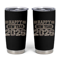 Camo Happy New Year Party 2026 Tumbler Cup Camouflage NYE Party - Wonder Print Shop