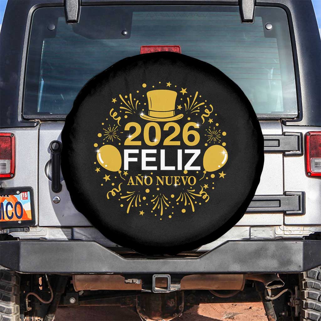 Spanish Mexican New Year 2026 Spare Tire Cover Feliz Ano Nuevo NYE Party - Wonder Print Shop