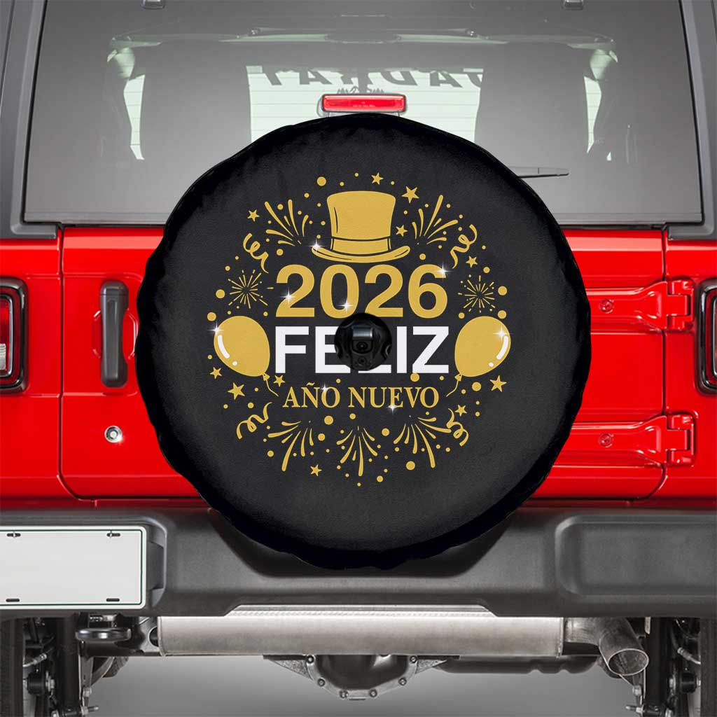 Spanish Mexican New Year 2026 Spare Tire Cover Feliz Ano Nuevo NYE Party - Wonder Print Shop