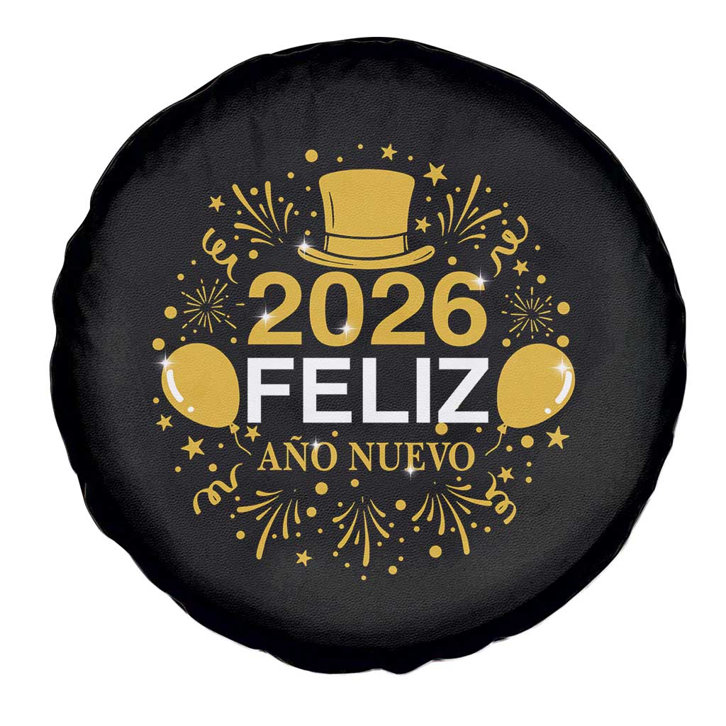 Spanish Mexican New Year 2026 Spare Tire Cover Feliz Ano Nuevo NYE Party - Wonder Print Shop