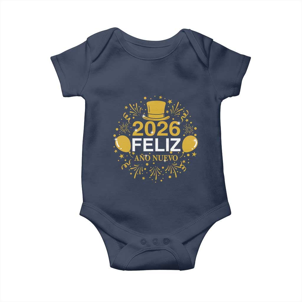 Spanish Mexican New Year 2026 Baby Onesie Feliz Ano Nuevo NYE Party - Wonder Print Shop