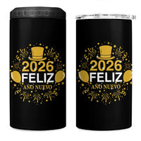 Spanish Mexican New Year 2026 4 in 1 Can Cooler Tumbler Feliz Ano Nuevo NYE Party - Wonder Print Shop