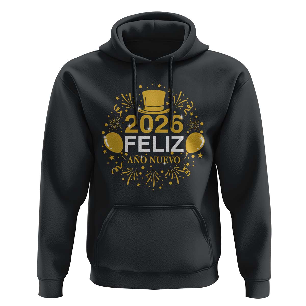 Spanish Mexican New Year 2026 Hoodie Feliz Ano Nuevo NYE Party - Wonder Print Shop