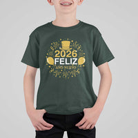 Spanish Mexican New Year 2026 T Shirt For Kid Feliz Ano Nuevo NYE Party - Wonder Print Shop