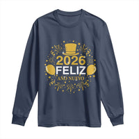 Spanish Mexican New Year 2026 Long Sleeve Shirt Feliz Ano Nuevo NYE Party - Wonder Print Shop