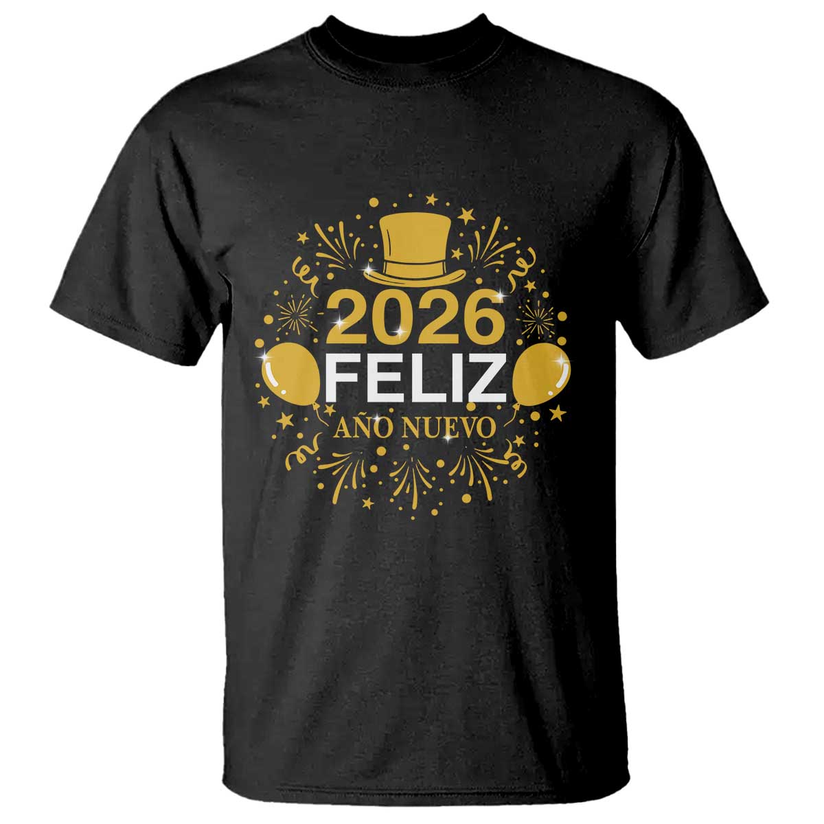 Spanish Mexican New Year 2026 T Shirt Feliz Ano Nuevo NYE Party - Wonder Print Shop