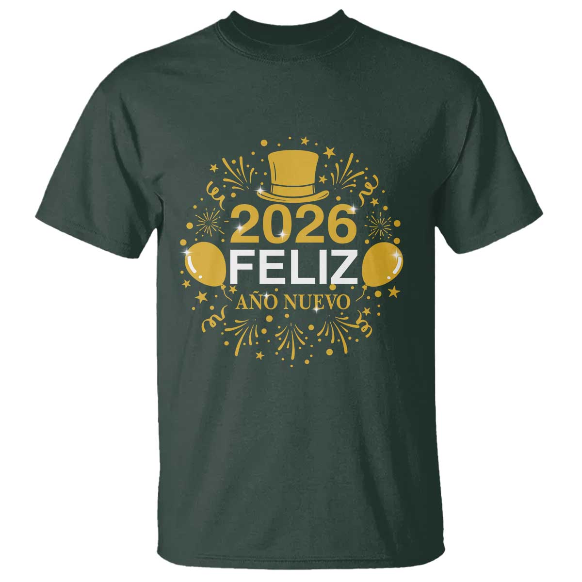 Spanish Mexican New Year 2026 T Shirt Feliz Ano Nuevo NYE Party - Wonder Print Shop