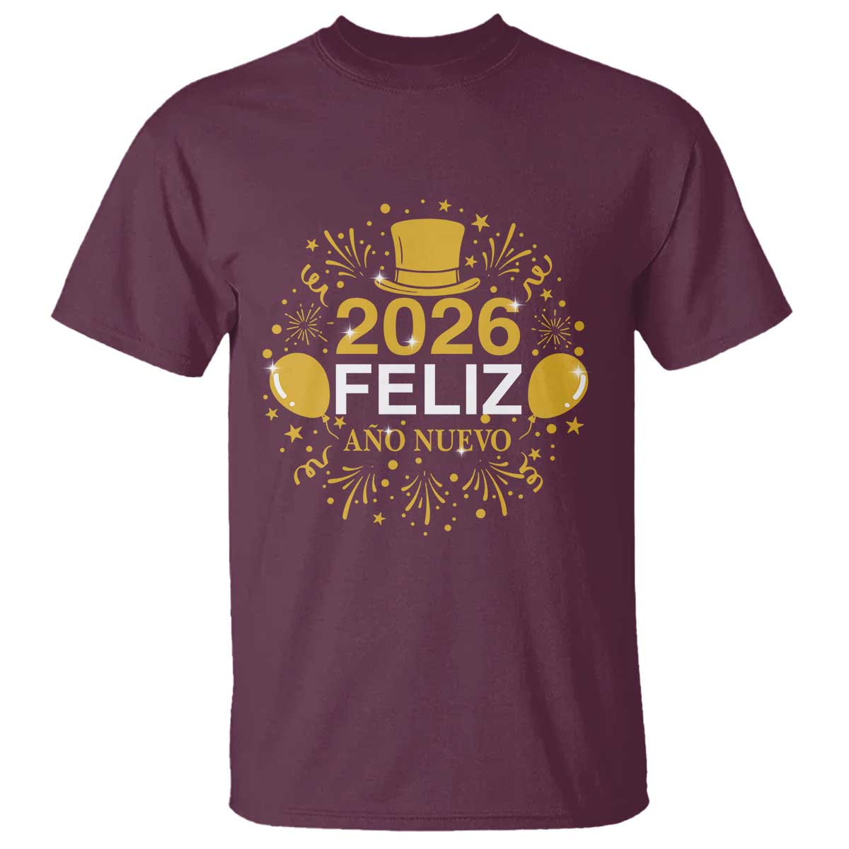 Spanish Mexican New Year 2026 T Shirt Feliz Ano Nuevo NYE Party - Wonder Print Shop