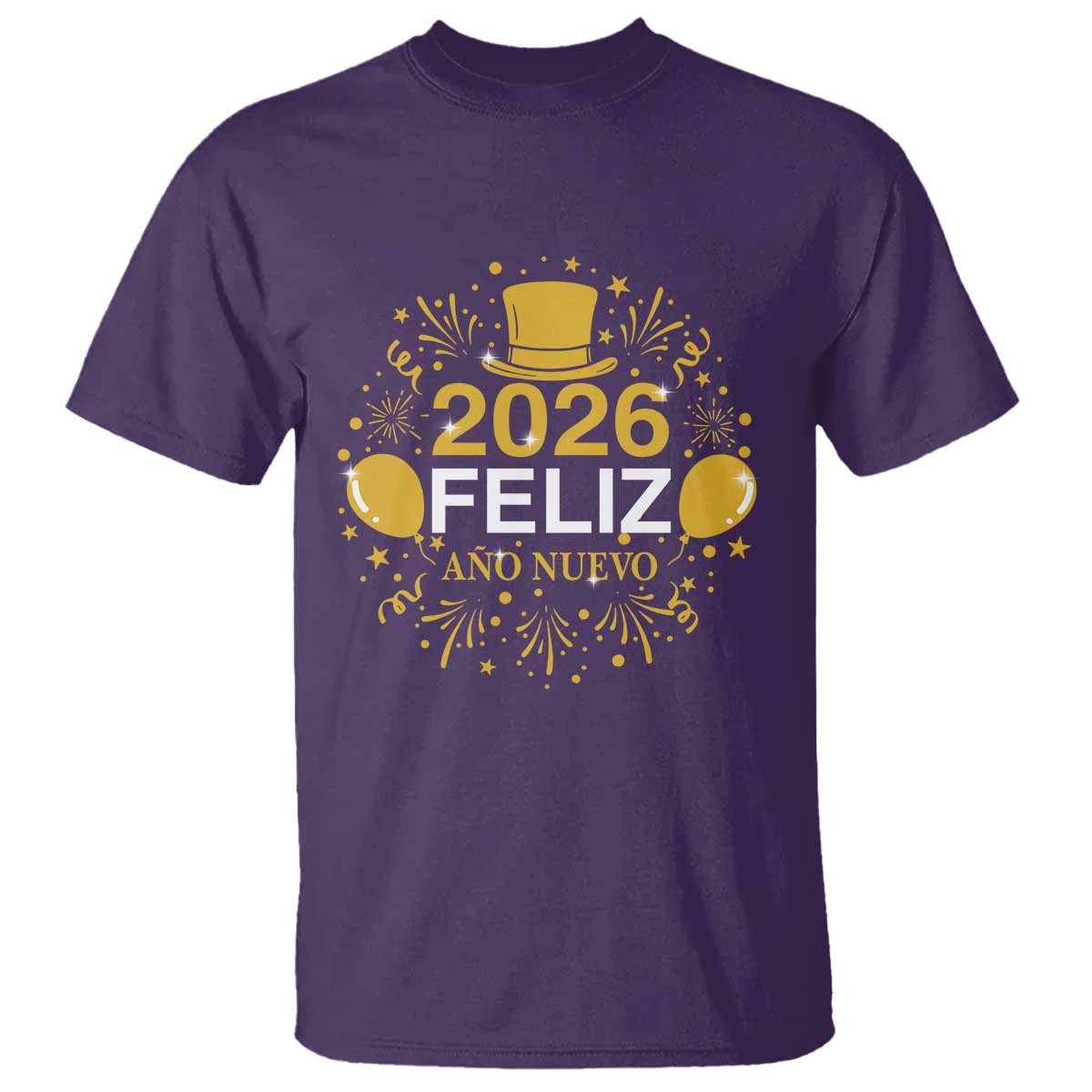 Spanish Mexican New Year 2026 T Shirt Feliz Ano Nuevo NYE Party - Wonder Print Shop