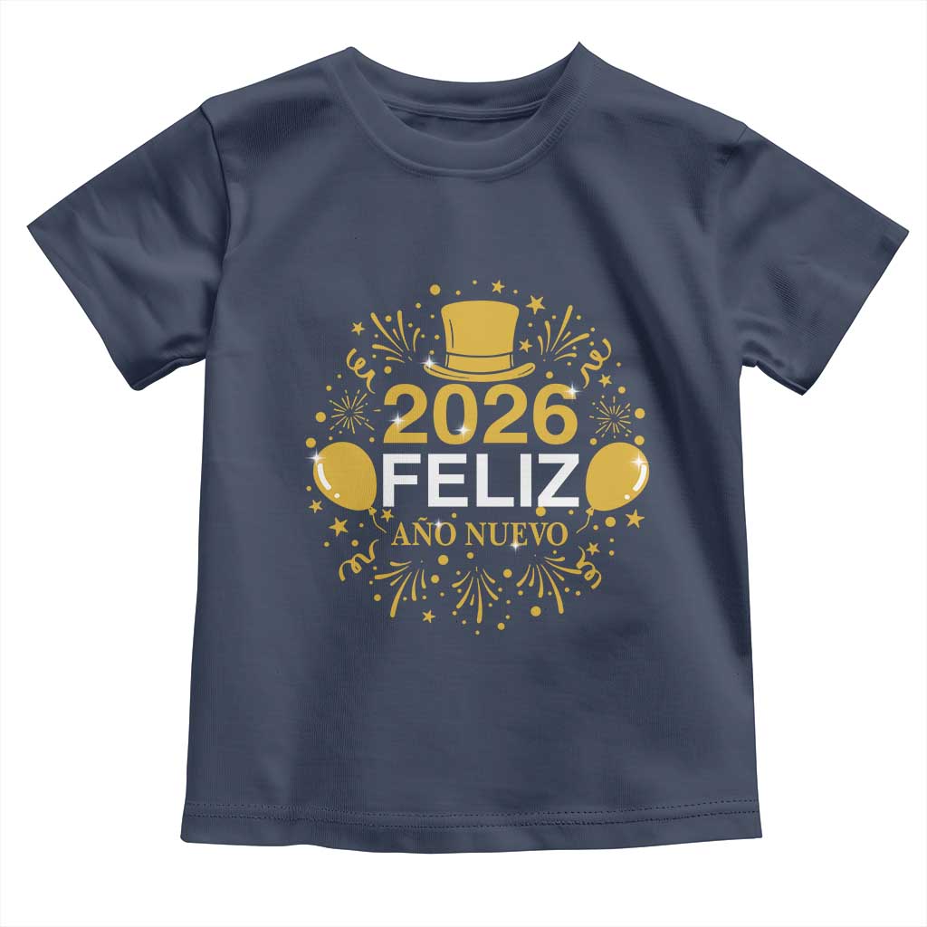 Spanish Mexican New Year 2026 Toddler T Shirt Feliz Ano Nuevo NYE Party - Wonder Print Shop