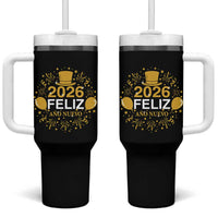 Spanish Mexican New Year 2026 Tumbler With Handle Feliz Ano Nuevo NYE Party - Wonder Print Shop