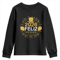 Spanish Mexican New Year 2026 Youth Sweatshirt Feliz Ano Nuevo NYE Party - Wonder Print Shop