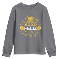 Spanish Mexican New Year 2026 Youth Sweatshirt Feliz Ano Nuevo NYE Party - Wonder Print Shop