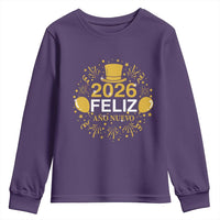 Spanish Mexican New Year 2026 Youth Sweatshirt Feliz Ano Nuevo NYE Party - Wonder Print Shop