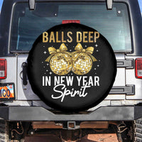 Funny New Year Disco Ball Spare Tire Cover Balls Deep In New Year Spirit - Wonder Print Shop