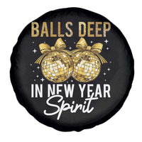 Funny New Year Disco Ball Spare Tire Cover Balls Deep In New Year Spirit - Wonder Print Shop