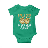 Funny New Year Disco Ball Baby Onesie Balls Deep In New Year Spirit - Wonder Print Shop