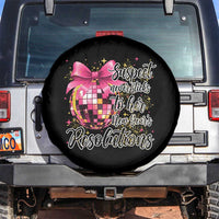 Funny Suspect Never Sticks To Her New Years Resolutions Spare Tire Cover Coquette Disco Ball - Wonder Print Shop