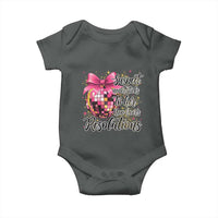 Funny Suspect Never Sticks To Her New Years Resolutions Baby Onesie Coquette Disco Ball - Wonder Print Shop