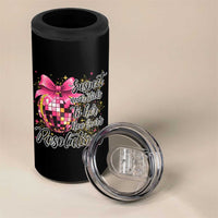 Funny Suspect Never Sticks To Her New Years Resolutions 4 in 1 Can Cooler Tumbler Coquette Disco Ball - Wonder Print Shop