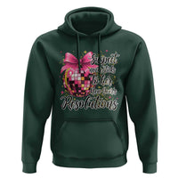 Funny Suspect Never Sticks To Her New Years Resolutions Hoodie Coquette Disco Ball - Wonder Print Shop