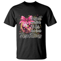 Funny Suspect Never Sticks To Her New Years Resolutions T Shirt Coquette Disco Ball - Wonder Print Shop