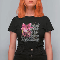 Funny Suspect Never Sticks To Her New Years Resolutions T Shirt For Women Coquette Disco Ball - Wonder Print Shop