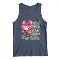 Funny Suspect Never Sticks To Her New Years Resolutions Tank Top Coquette Disco Ball - Wonder Print Shop