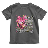 Funny Suspect Never Sticks To Her New Years Resolutions Toddler T Shirt Coquette Disco Ball - Wonder Print Shop