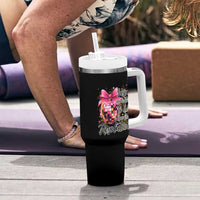 Funny Suspect Never Sticks To Her New Years Resolutions Tumbler With Handle Coquette Disco Ball - Wonder Print Shop
