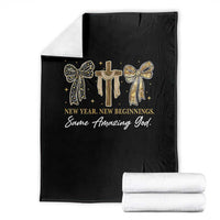 New Year New Beginnings Same Amazing God Throw Blanket Christian New Years Eve - Wonder Print Shop