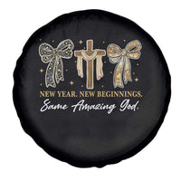New Year New Beginnings Same Amazing God Spare Tire Cover Christian New Years Eve - Wonder Print Shop