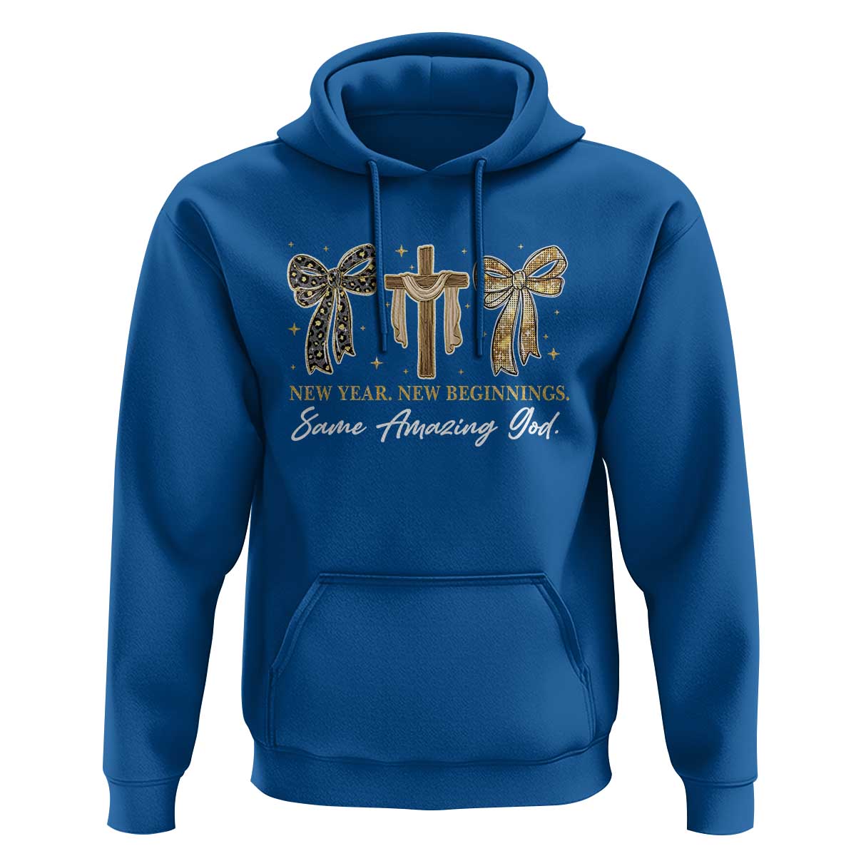 New Year New Beginnings Same Amazing God Hoodie Christian New Years Eve - Wonder Print Shop