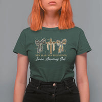 New Year New Beginnings Same Amazing God T Shirt For Women Christian New Years Eve - Wonder Print Shop