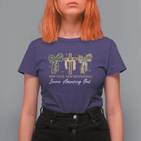 New Year New Beginnings Same Amazing God T Shirt For Women Christian New Years Eve - Wonder Print Shop