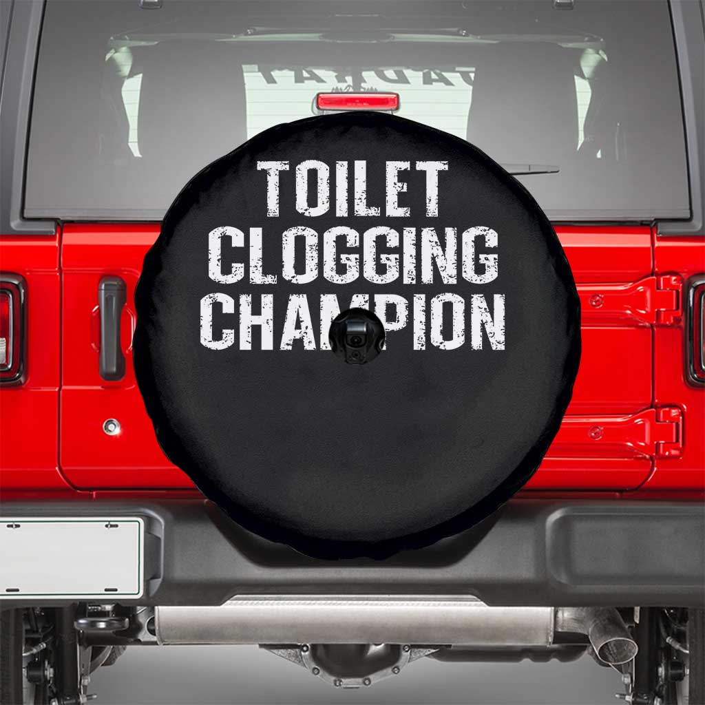Toilet Clogging Champion Spare Tire Cover Funny Meme - Wonder Print Shop