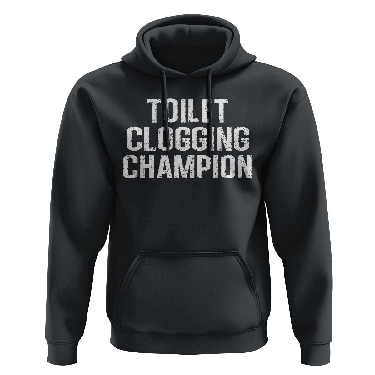Toilet Clogging Champion Hoodie Funny Meme - Wonder Print Shop