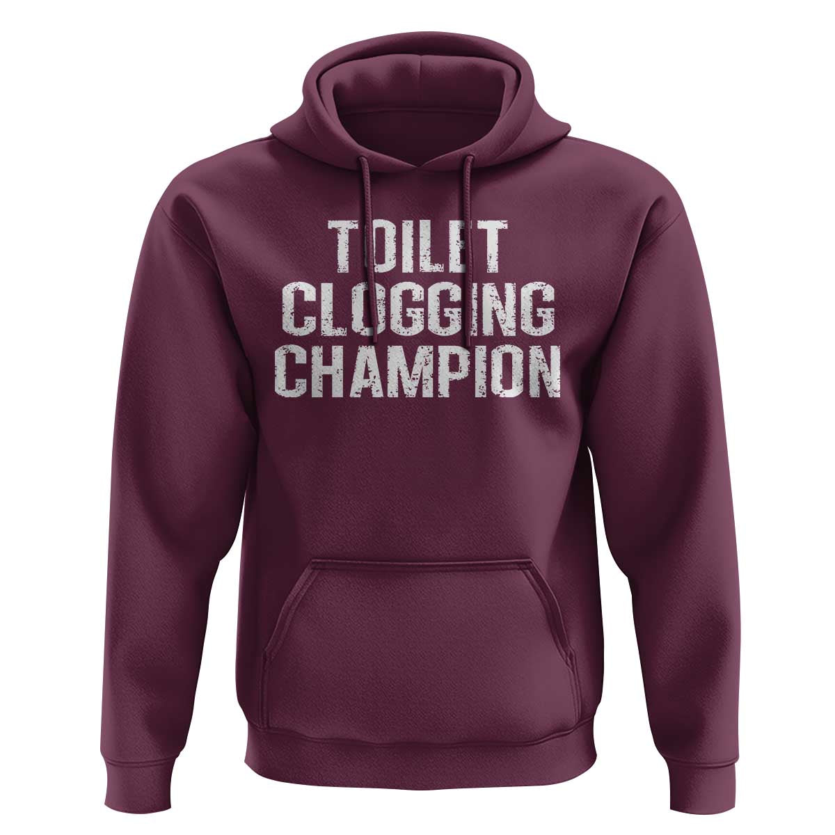 Toilet Clogging Champion Hoodie Funny Meme - Wonder Print Shop